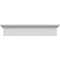 Ekena Millwork 116" Bottom Width x 119 1/8" Top Width x 6 1/8"H x 1/2"P Craftsman Crosshead CRH06X116PN-1 - alternate 1